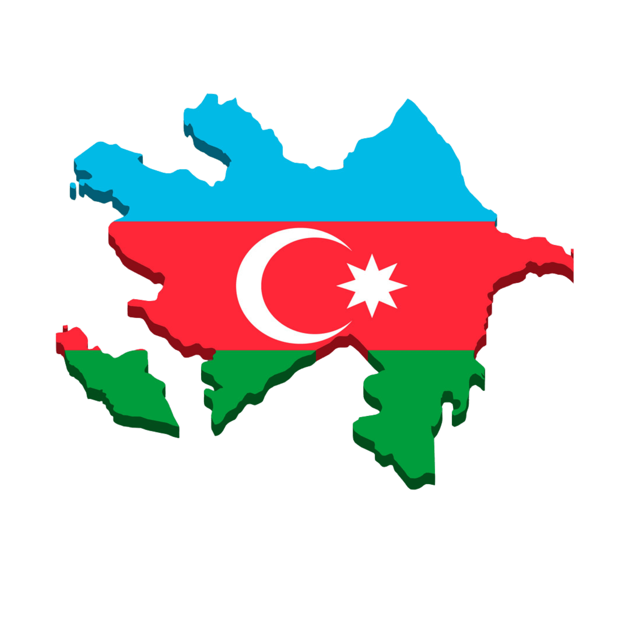 azerbaijan 3D map